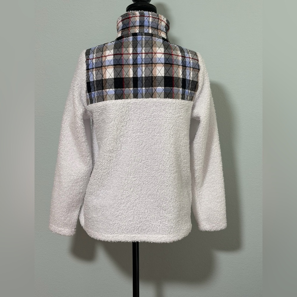 VERA BRADLEY Perfectly Plaid Teddy Fleece Half Zip Pullover- S - Picture 5 of 7